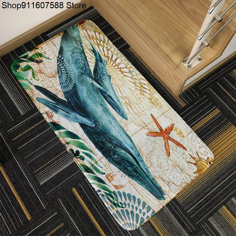 Морской живой напольный коврик для гостиной черепаха искусственная кожа ванная