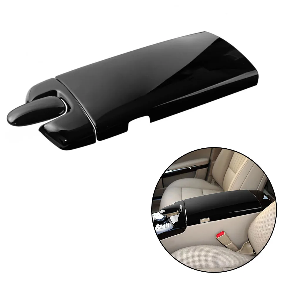 

For Benz S-Class W221 2008-2013 Bright Black Console Armrest Box Panel Cover Interior Decoration Replacement Parts