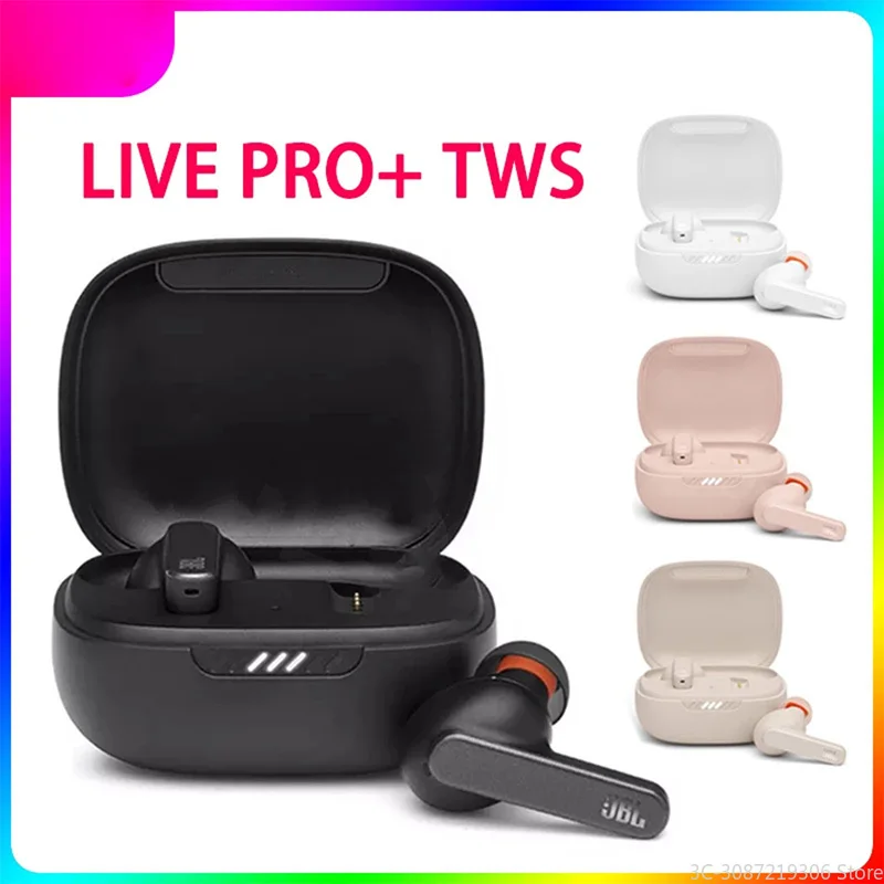 

JBL-PRO + TWS Wireless Bluetooth Headset Stereo, Waterproof Deep Bass Sports Headset with Charging Box