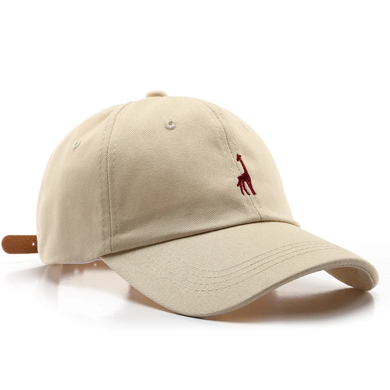 

Men's Baseball Cap Fawn Embroidered Bone Curl Cap Cotton Women Casual Versatile Baseball Cap Women's Buckle Cap Gorras Casquette