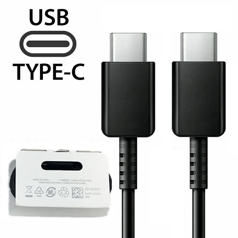 

1M 2M Type c to Type c USB C Super Fast Quick Charging Cables 25W Wire For Samsung Galaxy Note 20 10 S10 S20 Ultra S9 htc lg