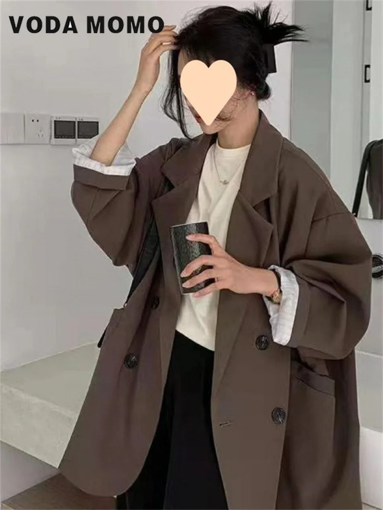 Модная женская универсальная Удобная Минималистичная однотонная верхняя одежда