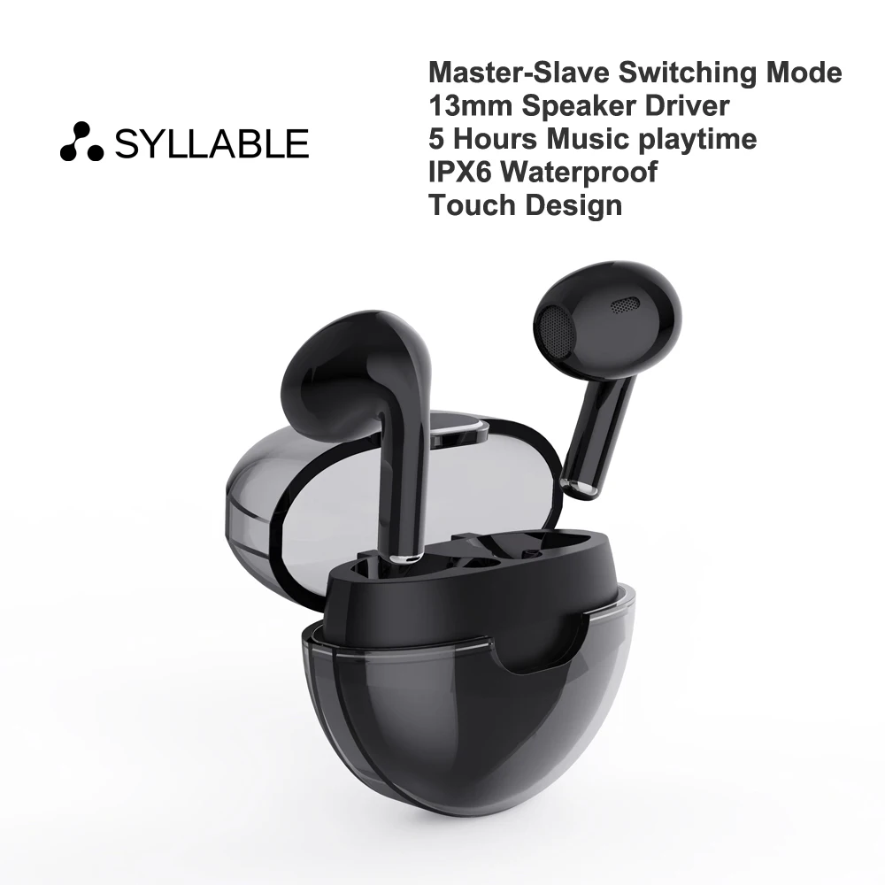 

TWS-стереонаушники Touch SYLLABLE J9 с поддержкой 5 часов работы и режимом переключения