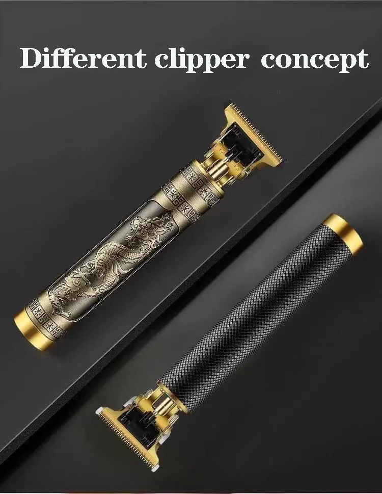 

Мужская Парикмахерская бритва перезаряжаемая в стиле ретро T9 стандартная детская Беспроводная Машинка для стрижки волос профессиональная...