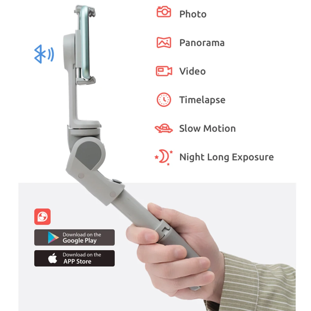 Snoppa ATOM 2 3-Axis Handheld Smartphone Stabilizer Gimbal ATOM2 with Tripod for iPhone Huawei Samsung Xiaomi enlarge