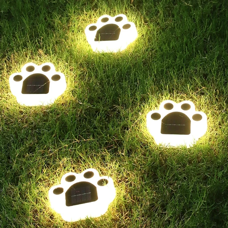 

Outdoor Solar Light LED Garden Bear Paw Lights Waterproof Solar Lawn Lamp Underground Landscape Lights for Courtyard Lawn Path