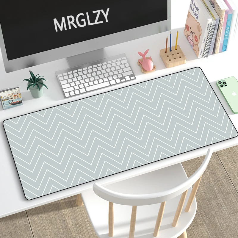 Drop Shipping Wavy Lines Art 40*90cm Mouse Pad Multi-color Gaming XXL Large Desk Mat Mouse Pad Rubber Keyboard Mousepad for LOL
