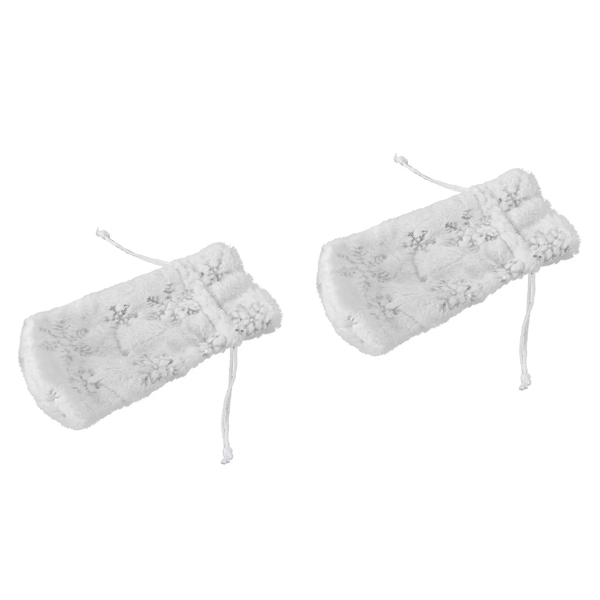 

Christmasbottlecover Cloth Charms Tableware Pouch Party Favors Dinner Table Decorations Snowflake