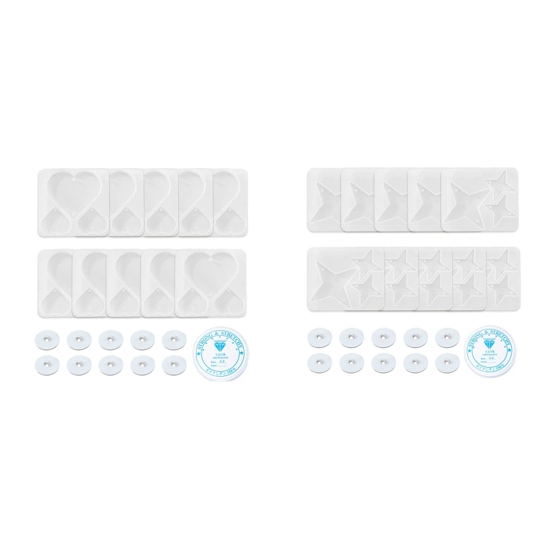 

Handmade Pendant Mold Cross Star Love Silicone Mold Door Curtain Material Pack Fast Reach