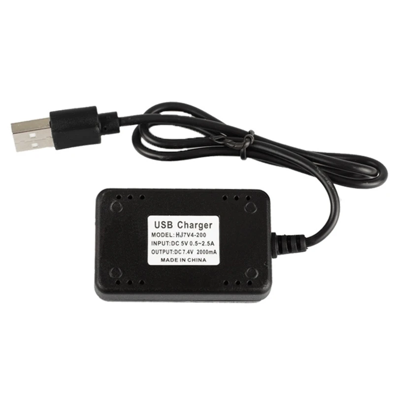 

M5TD 7.4V 2S LiPo Battery USB Charger Cable with 3 Pin Connector for RC Car Boat Rock Crawler FPV Drone Quadcopter