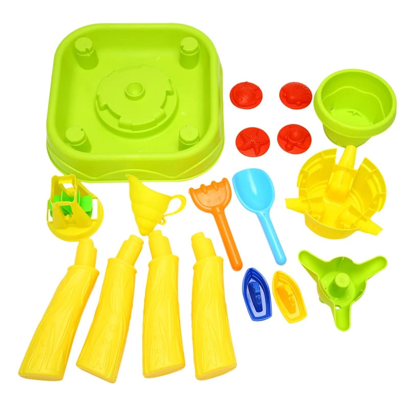 

FBIL-Summer Beach Sand Table For Kids Play Water Game Sandbox Funny Outdoor Beach Play Sand Game Toy Waterwheel Baby Bath Toy