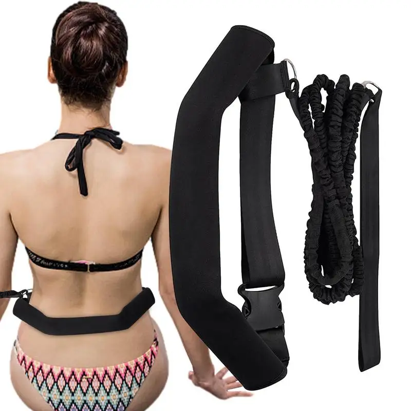 

Swim Training Belt Training Stationary Tether For Adults Comfortable Adjustable Lightweight 2 M Swimming Aids For Men Women