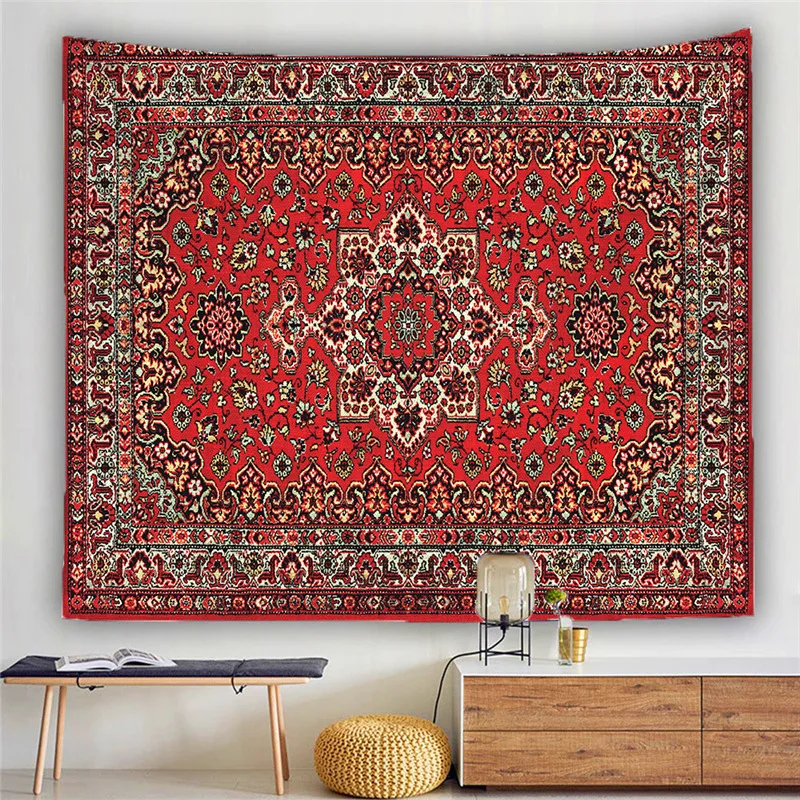 

Turkey Ethnic Persian Tapestry Wall Hanging Beach Throw Carpet Blanket Mattress Psychedelic Bohemian Yoga Mat Mandala Tapestry