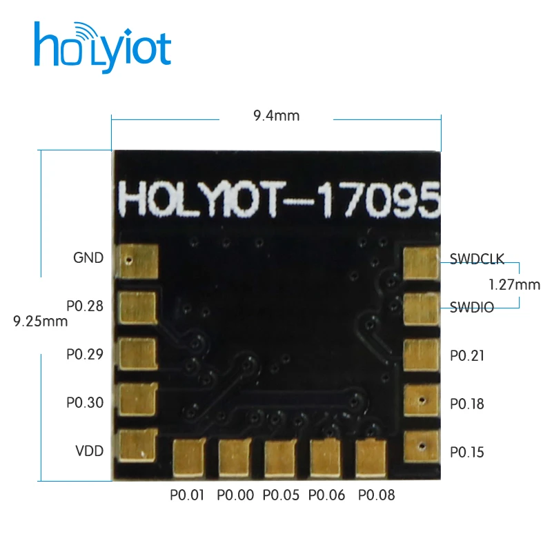 Holyiot NRF52832 WL-CSP Bluetooth модуль низкого энергопотребления BLE 5,0 беспроводные модули автоматизации для Bluetooth сетки FCC , IOT BLE модули