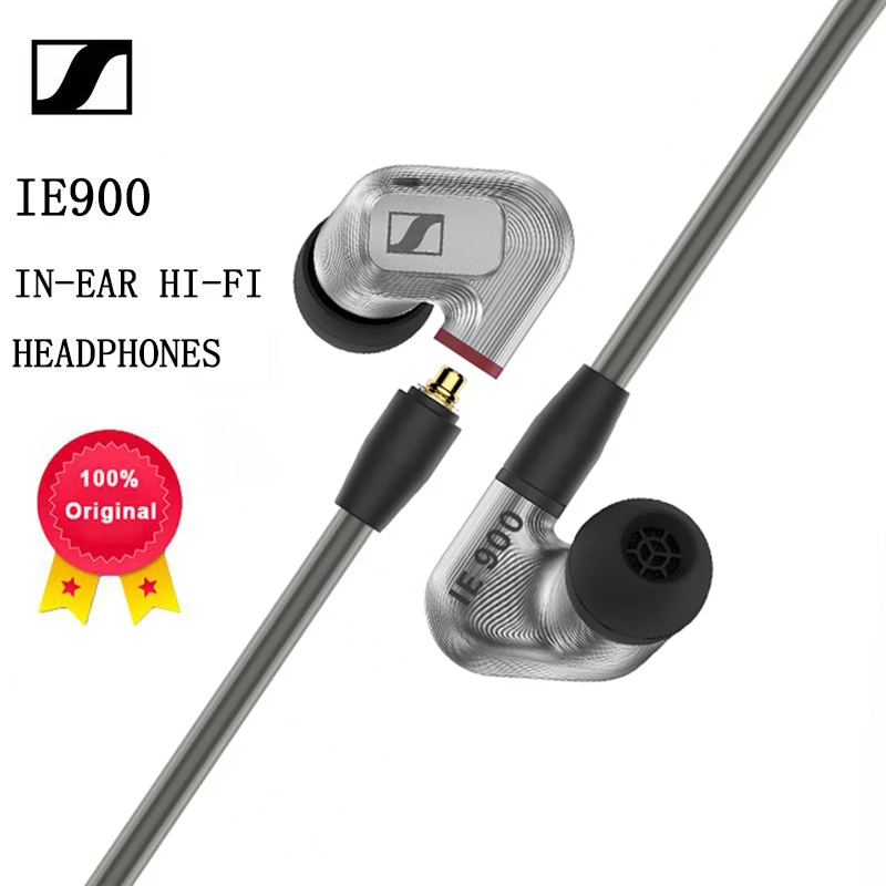

100% Original SENNHEISER IE900 HiFi Music Headset High End Dynamic Earbuds In-Ear Dynamic Noise Isolation Sports Game Headphones