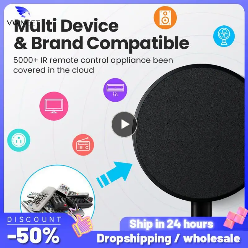 

1~8PCS Alexa Remote Control Ir Remote Control Infrared Replace Tv Dvd Aud Ac Remote Work With Google Home Tuya Wifi