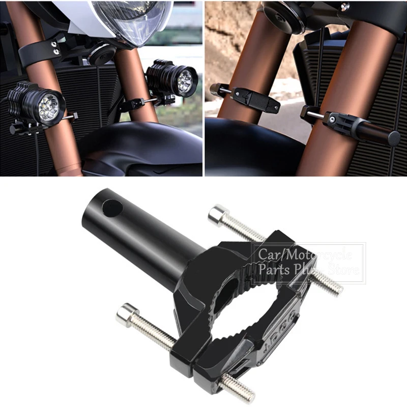Motorcycle Bumper Modified Headlight Stand Spotlight Extension Pole Frame Support Bracket Fixed Lamp Holder Motorbike Parts