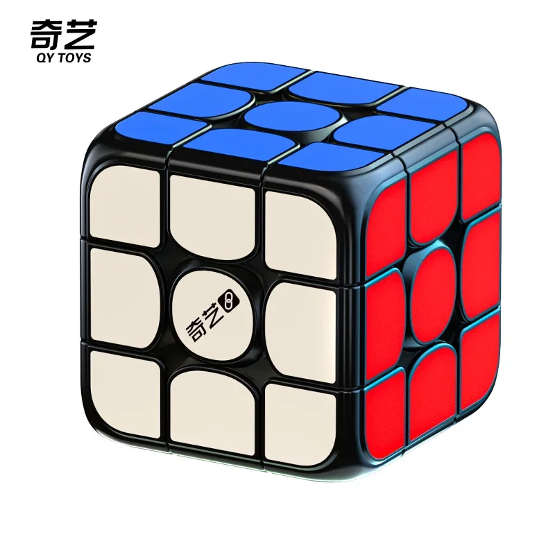 Qiyi 3x3 Smart Cube Магнитный 3D-куб-головоломка с пластиковым материалом искусственного