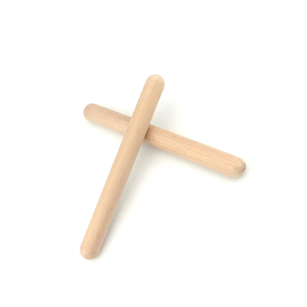 

1 Pair Wooden Drumstick Early Educational Children Musical Toys Rhythm Sticks Hand-held Kids Gifts Accompaniment Tools