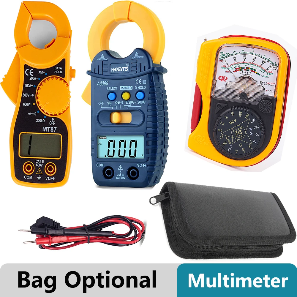 

Цифровой мультиметр-зажим A3399, умный измеритель, тестер тока с автоматическим выбором диапазона, измеритель частоты и сопротивления переме...