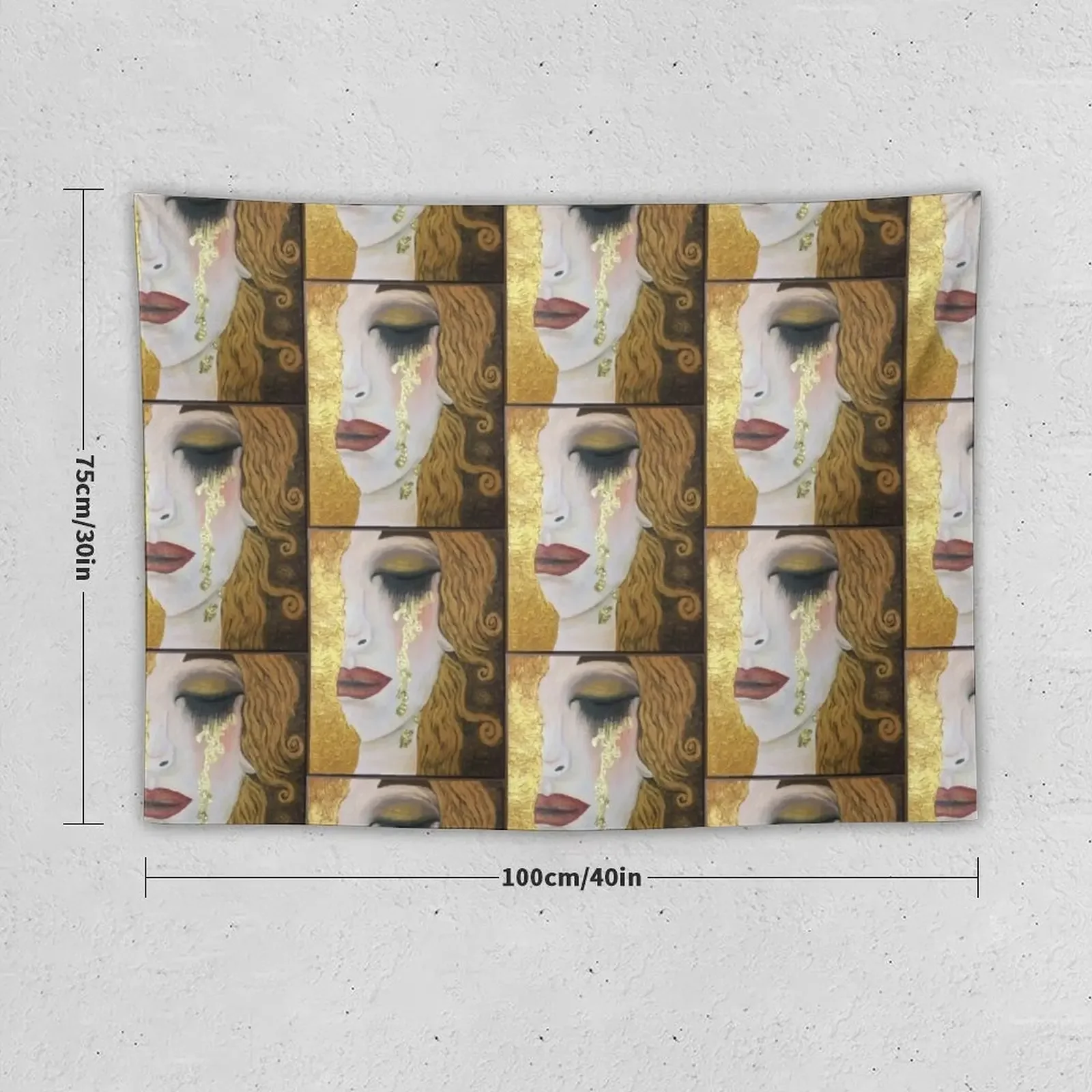 Золотые слезы Freya в стиле гобелена Густава Климта обои для комнаты домашний и