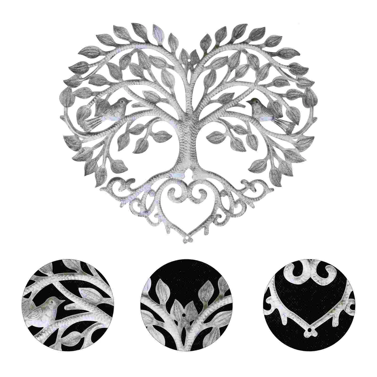 

Heart Design Life Tree Metal Wall Garden Decor Yard Hanging Ornament Ornaments