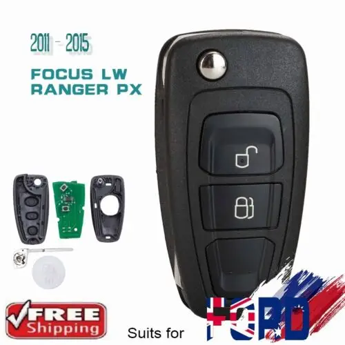 

KEYECU 5WK50165 434 МГц FSK 4D63 чип откидной дистанционный ключ для Ford Ranger 2011-2015, для Mazda BT50 2011 2012 2013 2014 2015