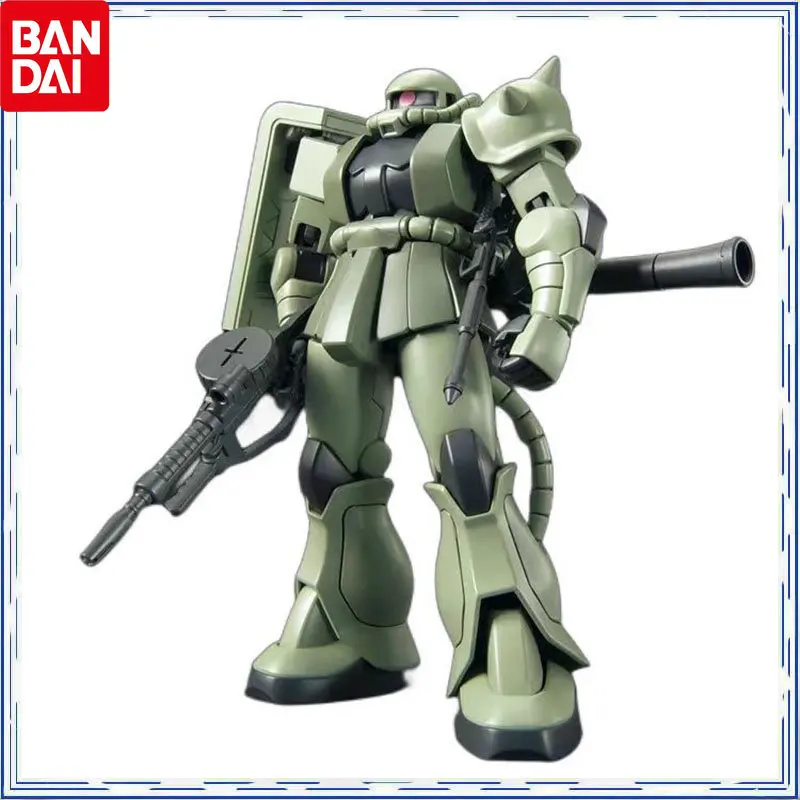 

Bandai Genuine HG 1/144 Gundam MS-06 ZakuⅡ Green Assembly Model Science Fiction Series Collectible Mecha Models Holiday Gifts