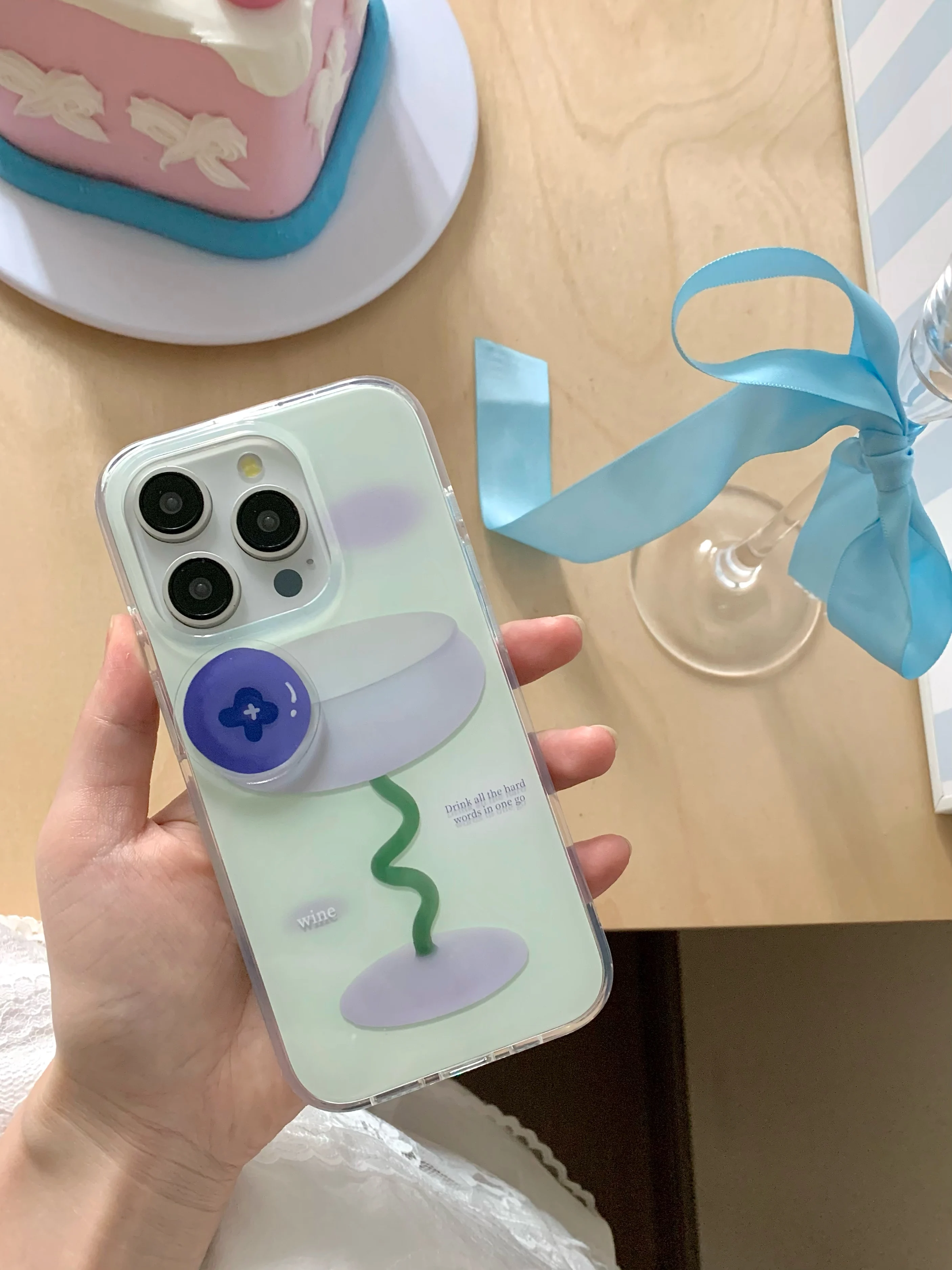 Креативные Коктейльные 3D наклейки с лимоном и черникой двухслойный чехол для iPhone