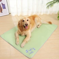 pet mat dog cooling mat breathable dog bed pad blanket ice silk pad sofa kennel for small medium dogs cats dog car seat cushion