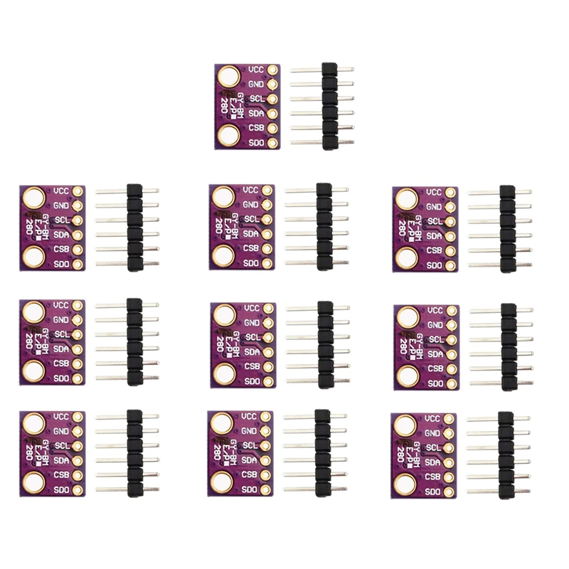 

10PCS GY-68-BMP280 BME280 BMP280 3.3V Digital Barometric Pressure Sensor Module For Arduino