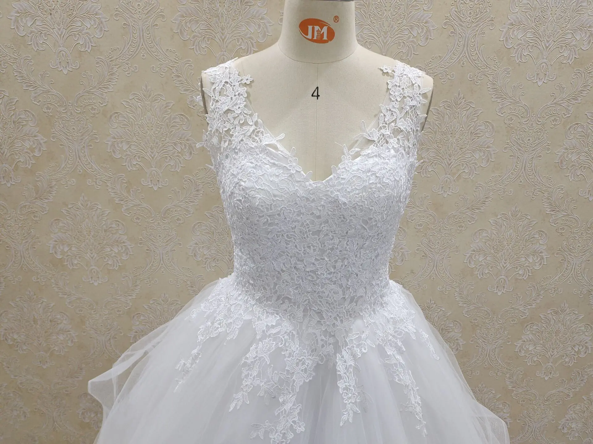 

Decal 2021 Vestidos De Noiva Bridal gown plus Size V-neck floor-length skirt