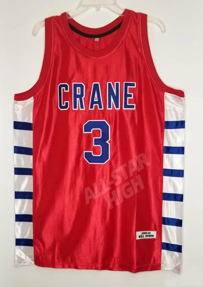 

Высококачественный мужской баскетбольный трикотаж № 3 Will byum Crane для старшей школы, трикотажная футболка Panthers Throwback, пользовательская Ретро ...