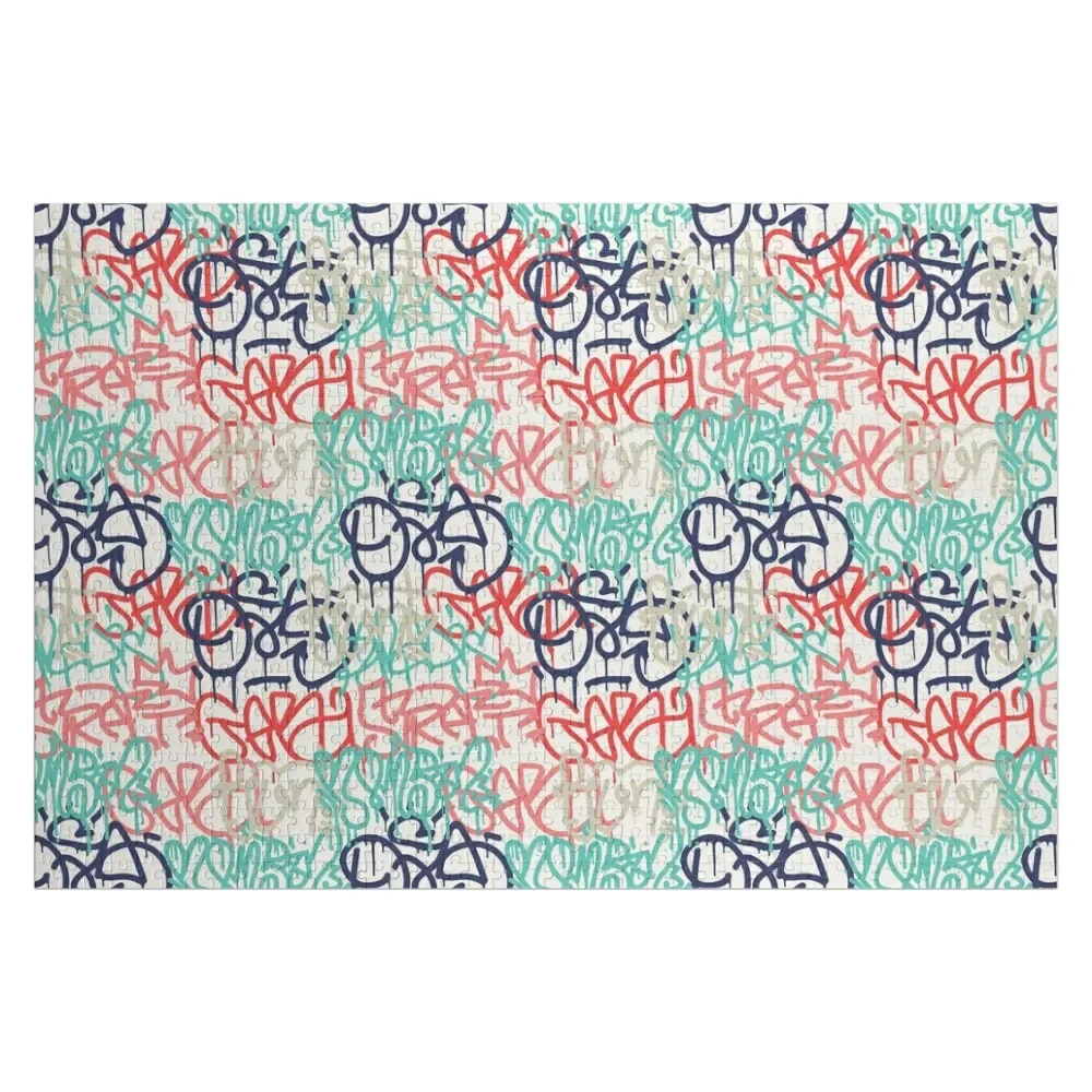 Граффити уличное искусство городской Графический пазл игра дети деревянный