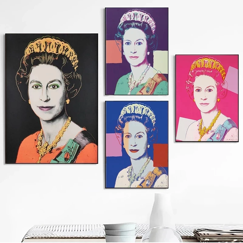 The Queen Elizabeth II Poster Graffiti Portrait on Literary 