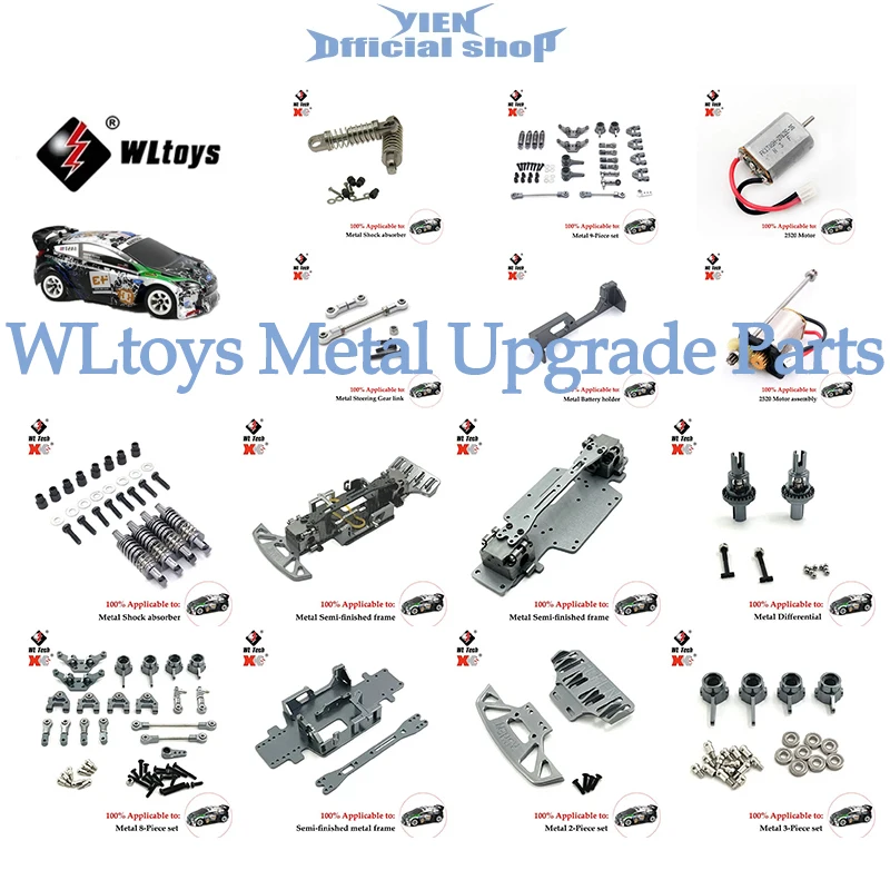 WLtoys 1/28 K989 284161 284010 284131 K969 K929 K939 Радиоуправляемые автомобильные детали