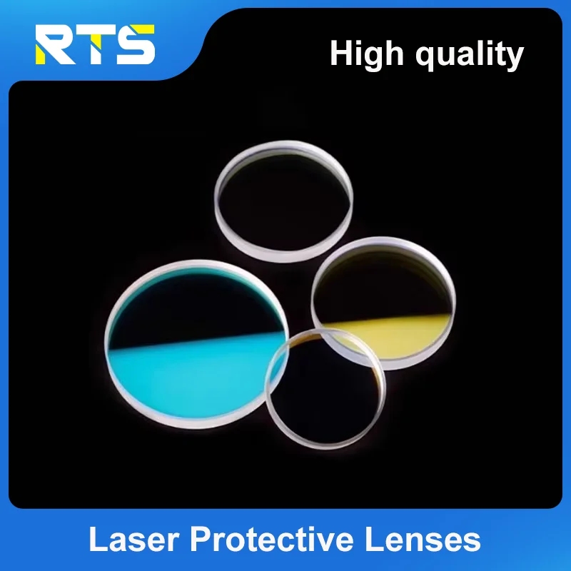 

Raytools волоконная лазерная защитная оконная линза 1064 нм JGS1 кварцевый плавленый кремнезем 27,9x4,1 30x5 37x7 для машины с лазерной головкой