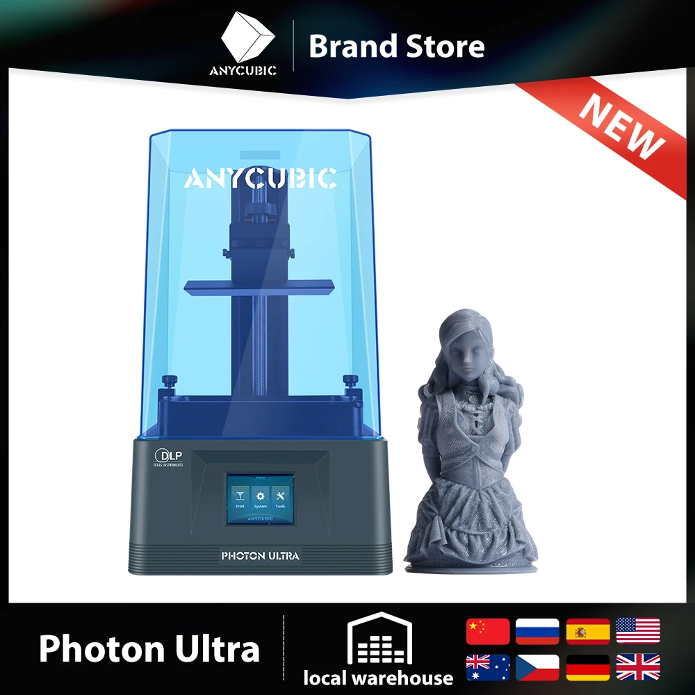 3D принтер ANYCUBIC DLP Photon Ультра высокая точность печати скорость 6 см/ч Смола с