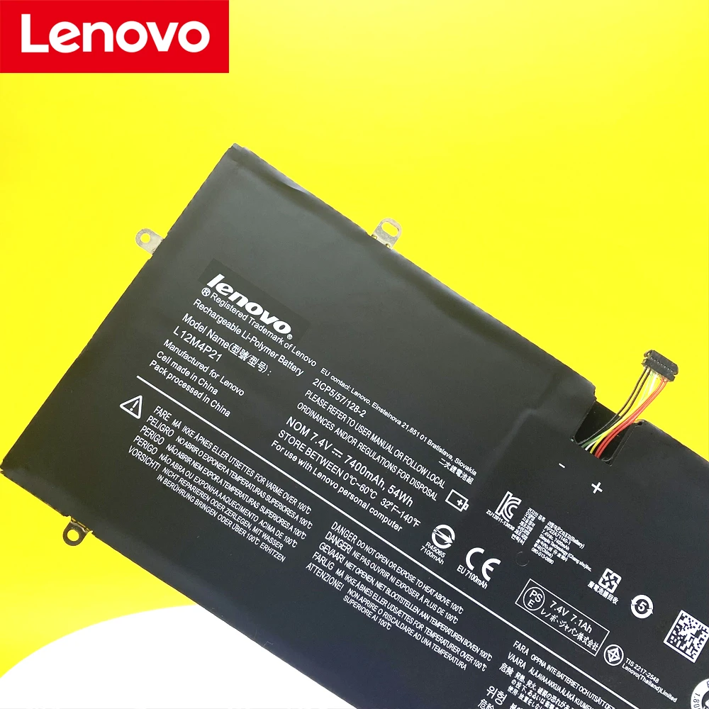 Новый оригинальный аккумулятор для ноутбука Lenovo Yoga 2 Pro 13 дюймов 121500156 2ICP5/57/128-2