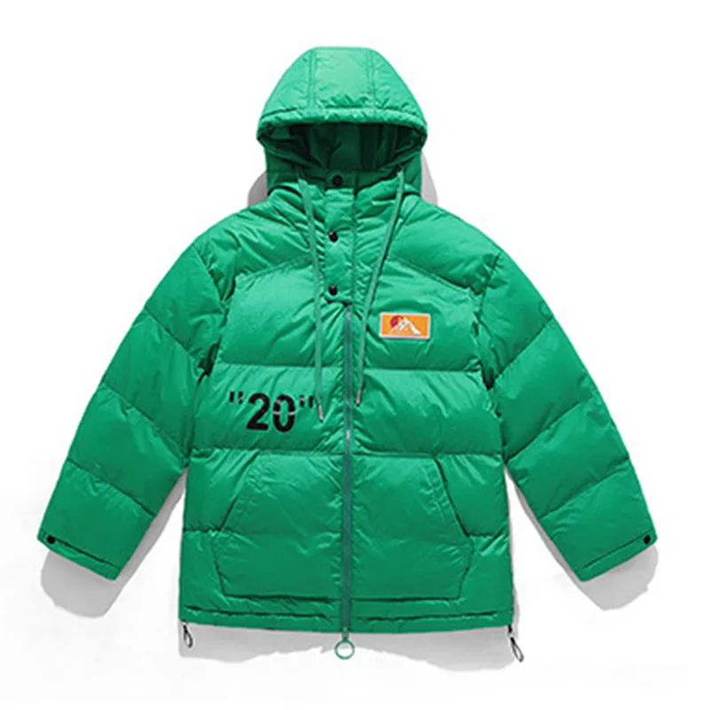 Cotton Padded Jacets Men's Winter Waterproof Windproof Thickened Coats Label Loose Hooded Parkas Korean Campus Sports Outwear