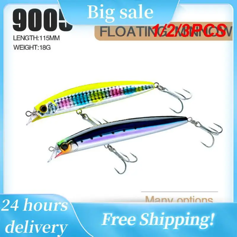 

1/2/3PCS 110mm 37g Heavy Sinking Minnow Sea Fishing Lures Rolling WIZARD 110S Artificial Hard Baits Jerkbait for Seabass Lure