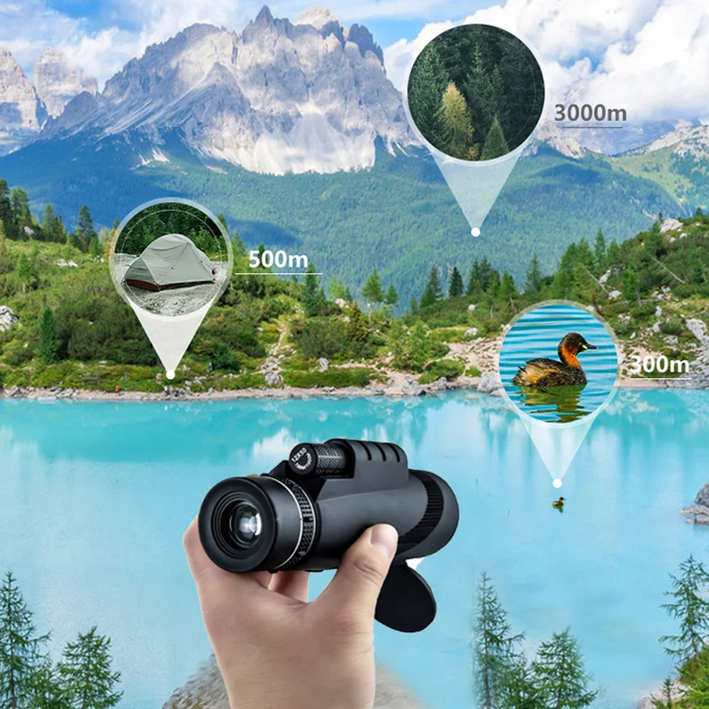 

Мощный Монокуляр 80X100 HD, камера для телефона с зумом, зеркальный штатив со звездами, телескоп с зажимом для телефона, аксессуары для активног...