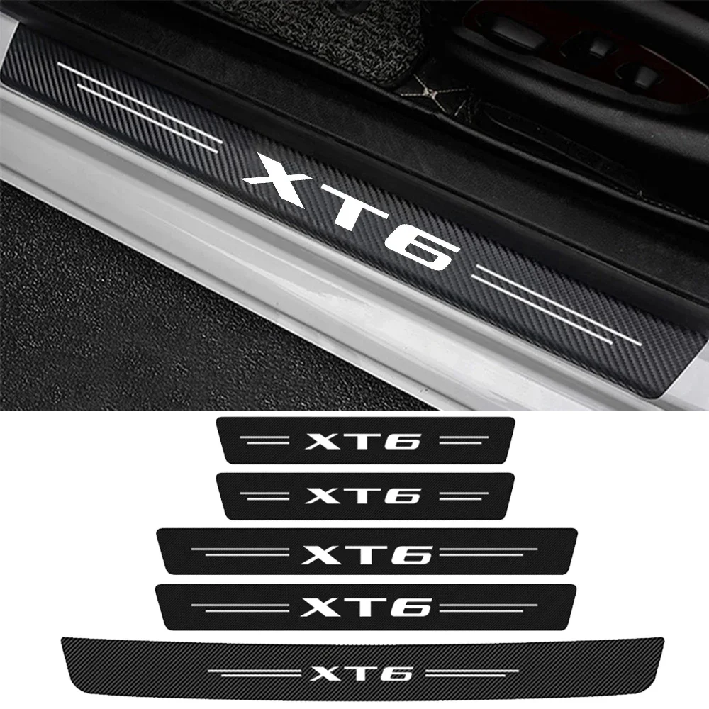 Углеродное волокно для Cadillac XT6 логотип 2023 2020 2019 2018 2017 2016 протектор двери