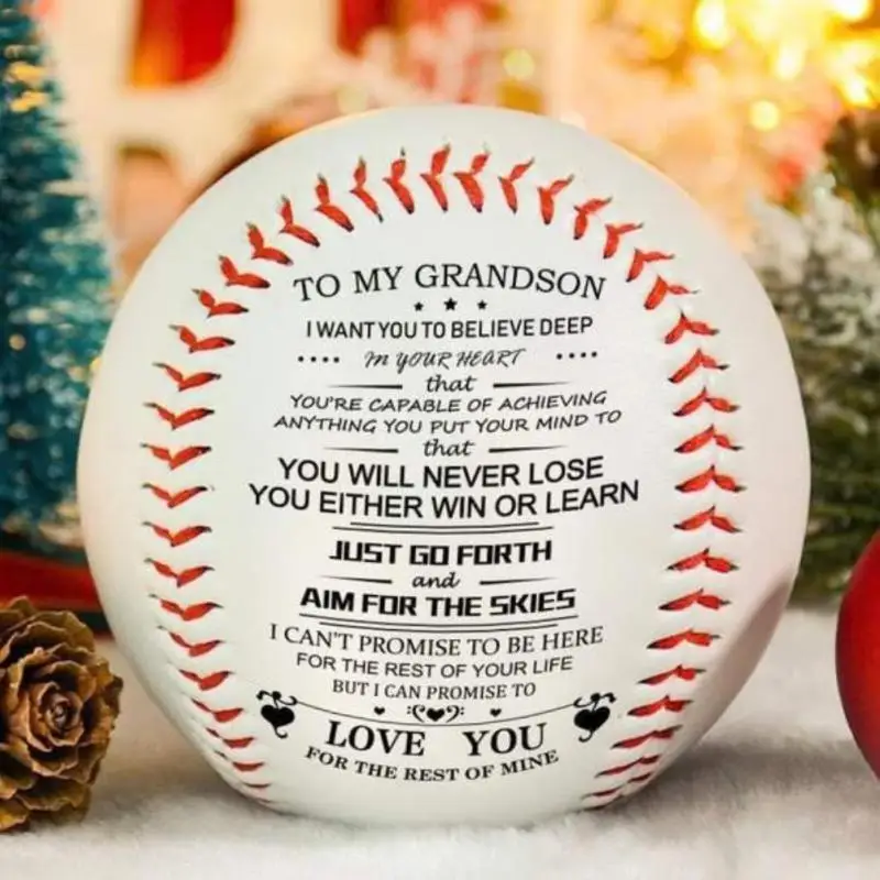

Высокоэластичный Бейсбол с вырезами-вы никогда не потеряете Белый Рождественский подарок из эластичных материалов, мяч с персонализированным принтом