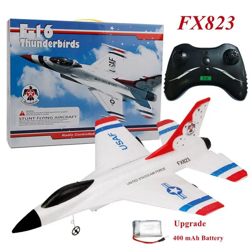 

2022 Upgrade FX823 EPP Foam Remote Control Plane F16 2.4G RC Glider Plane Outdoor Drones Kids Aircraft Model Toys For Beginner