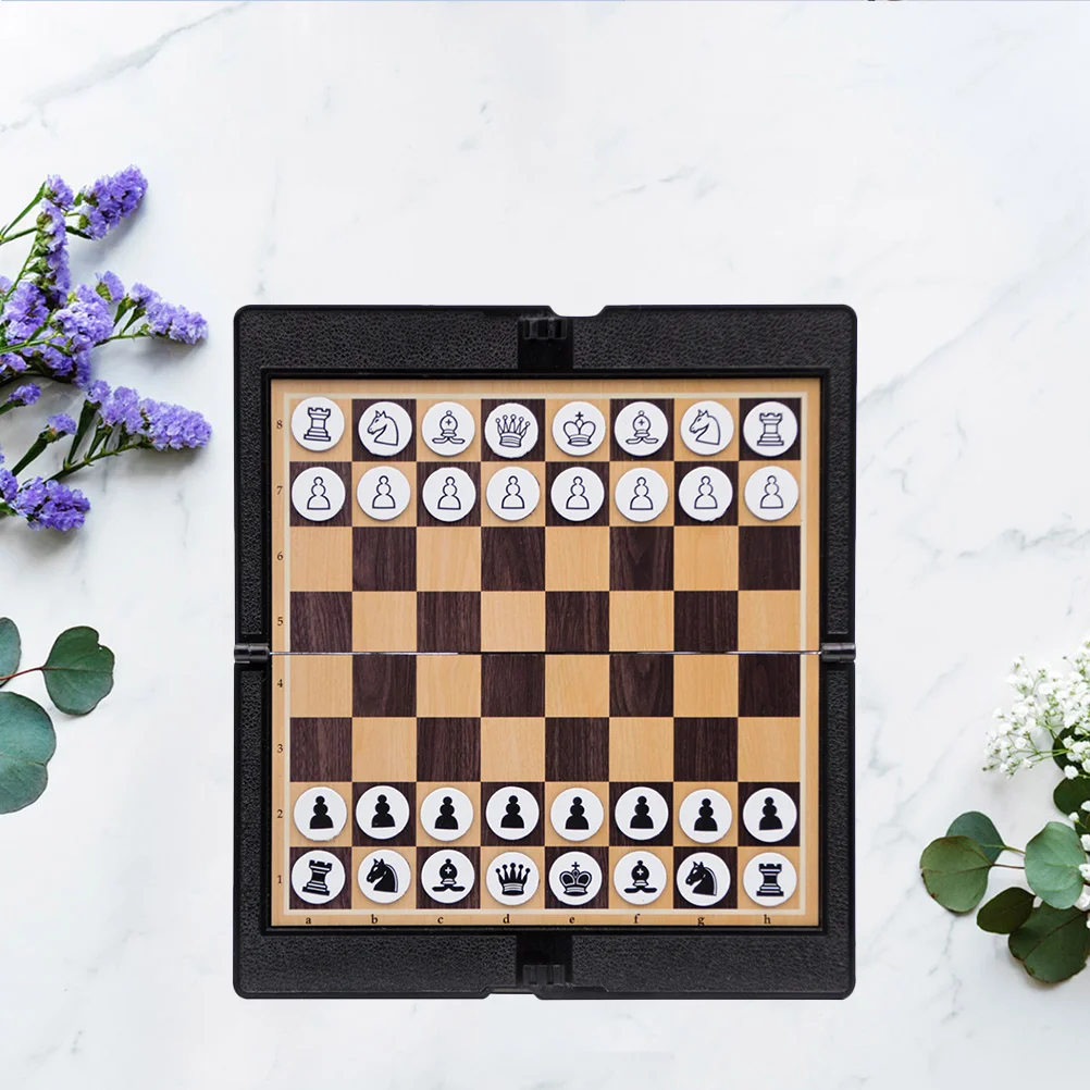 

1 Set Checkers Set International Draughts Board Game Math Teaching Beginner Set