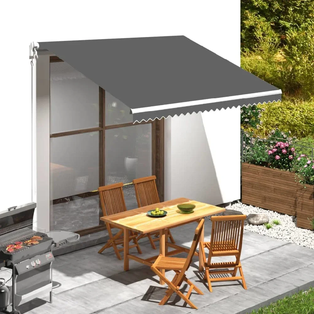 

Awning Top Sunshade Canvas Anthracite 137.8"x250"
