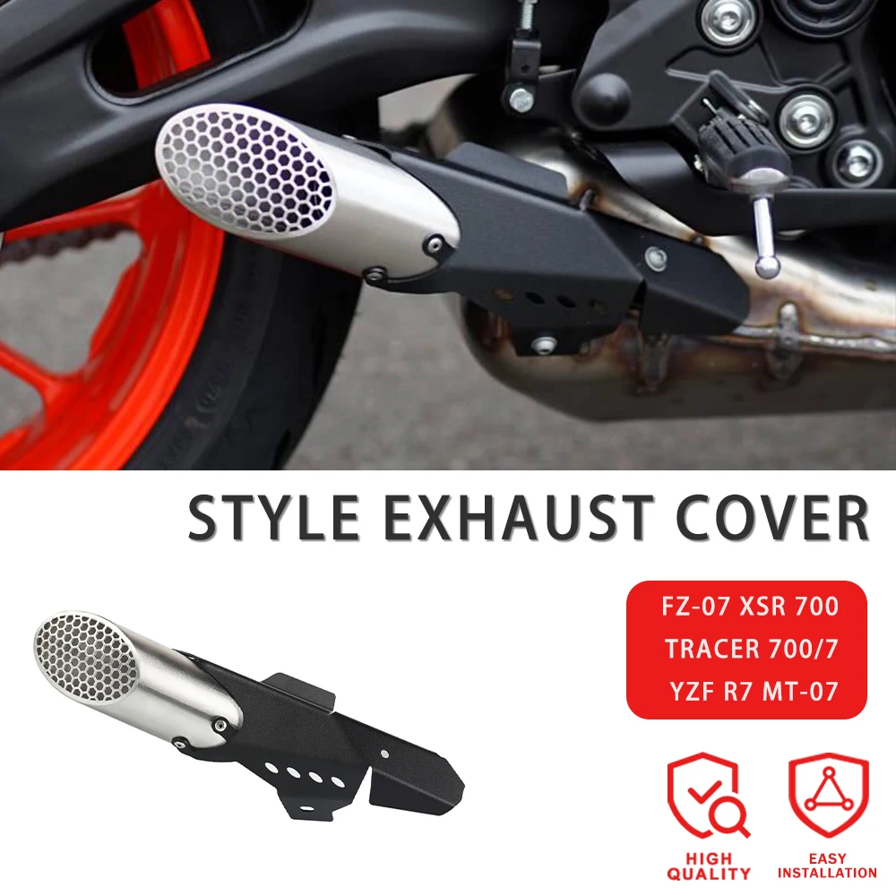 

MT-07 MT07 Tracer FZ-07 XSR 700 XTribute TRACER700 TRACER 7 GT Motorcycle Exhaust Pipe Muffler Cover For YAMAHA YZF R7 2021 2022