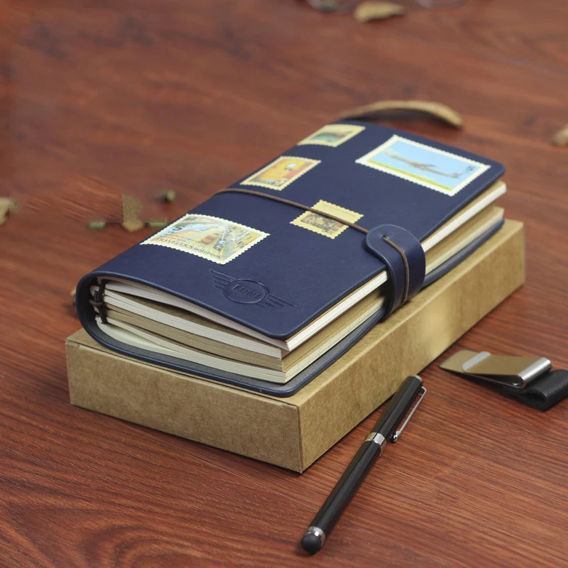 

PU Leather Vintage Handmade DIY Notebook Retro Travel Diary Portable Traveler Journal Planners Office School Stationery Supplies