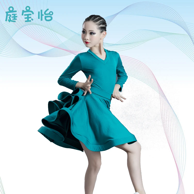 Свободное платье для девушек латиноамериканских танцев профессиональных